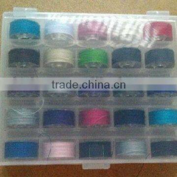 colorful under thread, embroidery thread, Pre-wound bobbin thread