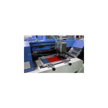 3 colors Apparel label screen printing machine