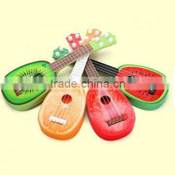 Children Early Educational Musical Toys Plastic Fruit Guitar Ukulele Playing Music Toy Gifts for Kids