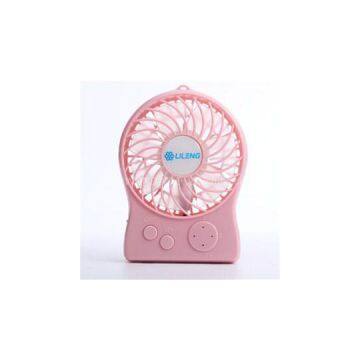 3inch Rechargeable Fan With Colorful Light（Lileng-839)