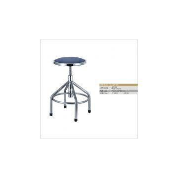 revolving leather seating metal legs medical stool