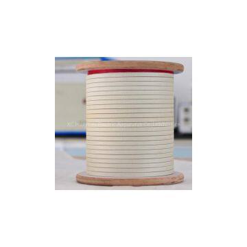 Glass fiber covered wires