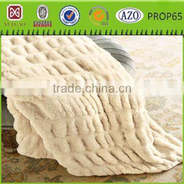 Mongolian camel faux fur blanket for photo prop