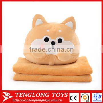 Factory Direct Cute Stuffed Memory Foam Dog Plush Pillow