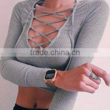 New fashion women clothing summer casual american apparel bustier crop top tee ropa mujer camisetas femininas