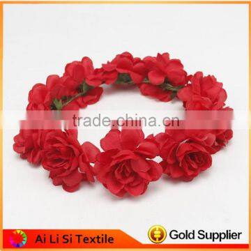 Bride Floral Elastic Headband, Paper Flower Beautiful Hairbands photo-5