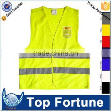 security guard vest workwear,safety wear vest ,yellow high visibility vest