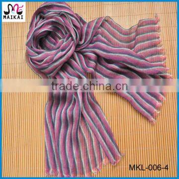 Japan hot selling fashion vertical stripe neck scarf