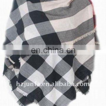 fashional pretty design hot popular elegant knit check shawl