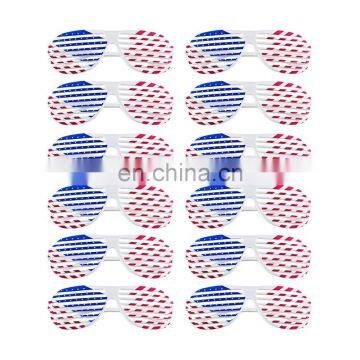 American Flag USA Patriotic Design Plastic Shutter Glasses