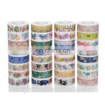Japanese Paper Masking Tape, Adhesive Coloured Sticky Tape for Notebooks