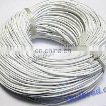 34jewelry cords 1mm/2mm/ 3mm/4mm/5mm/ smooth round jewelry cords geunine leather cords