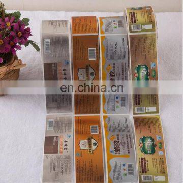 Custom glossy roll adhesive label /sticker roll logo printed label