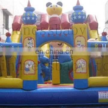 Attractive Inflatable Fun City, Big Inflatable Bouncy Games, Inflatable Combo Slid Fun Land City photo-2