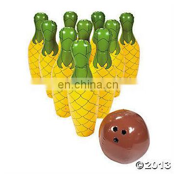 inflatable pineapple bowling set toy