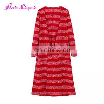 2017 Latest Fashion Red Long Kintting Cardigan Women Tops