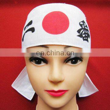 Cheap wholesale 100% cotton Japanese traditional style samurai headband