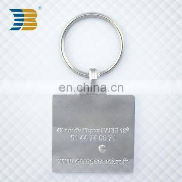 Square Shape Hard Enamel Custom Metal Car Keychain photo-4