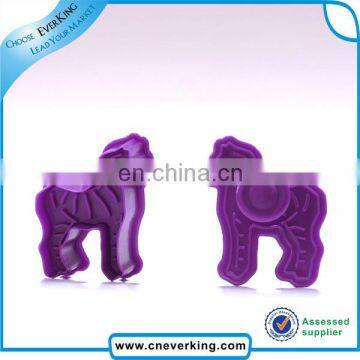 animal shape purple color cookie cutter for home