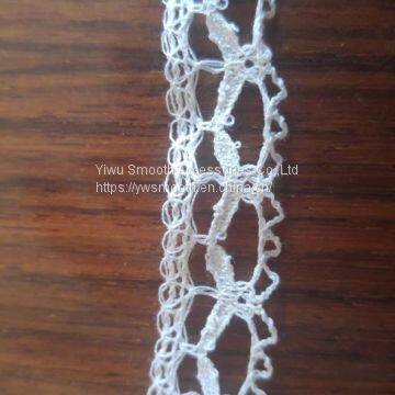 New Fashion White Cotton Sewing Embroidery Machine Lace Trim Fabric photo-2