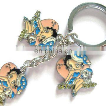 butterfly metal key chain