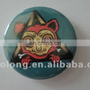 new product gifts standard size custom logo round tin plate metal button badge