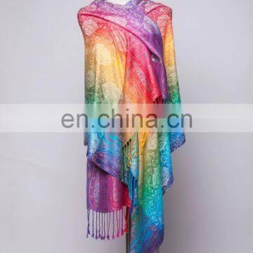 chrysanthemum cashew jacquard pashmina shawl & scarf 70*180cm add 2*10cm fringe good quality