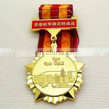HongKong gold memento medallion by injection
