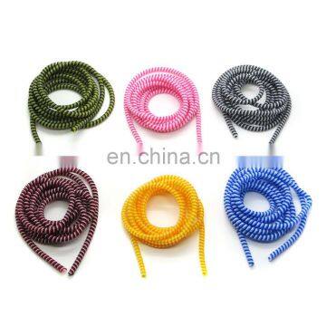 Multi Color Spiral USB Charger Cable Cord Protector Portable Cable Sleeve