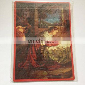 A4 paperboard puzzle with tray