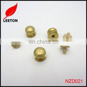 Bag Brass Screw Button Stud for Leather