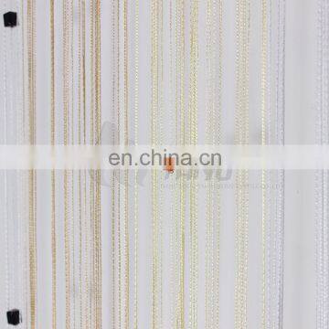Beaded Gold Metal Living Room String Curtain Fabric photo-3
