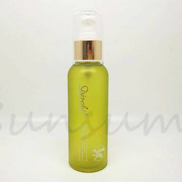 Matte Color Lotion Pump Cosmetic Spray Round Lotion Bottle 120ml