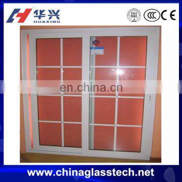 Size customized aluminum profile/frame clear/tempered glass new window grill design