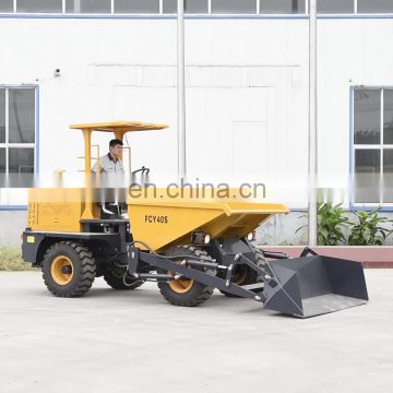 3.0ton cheap new mini site dumper with self-loading bucket