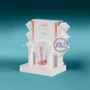 Acrylic Cosmetics Display Countertop Retail Display Stand