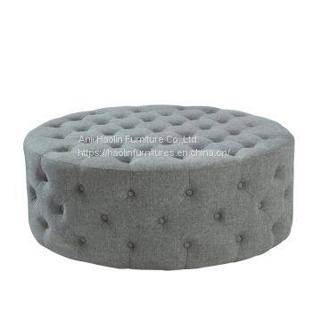 Velvet Ottoman Chair with Buttons,Ottoman Table with buttons surroudings HL-7021