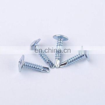 Wafer head Stainless steel with zinc plated self drilling screw