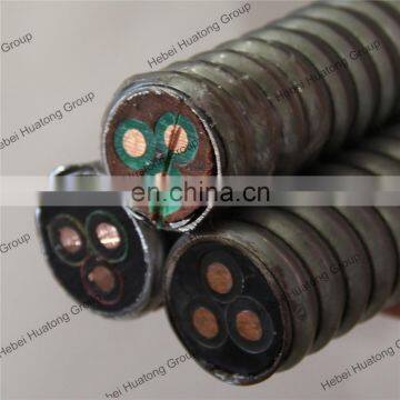 QYEEY10 5KV EPR/EPDM Insulated EPR Sheathed Galvanized Steel Tape Interlock Armoured ESP Cable photo-2