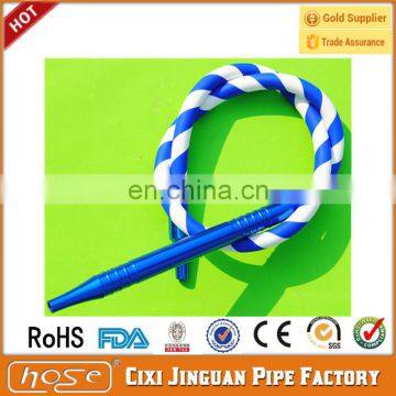 Factory Supply 10*16MM Silicone Shisha Hookah Smoke Rubber Tube Pipe Hose with Aluminum Fittings