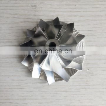 K23 5223-123-2005 53.50/80.00mm 6+6 blades high performance Billet/milling/aluminum 2618 compressor wheel for 5222-988-3100