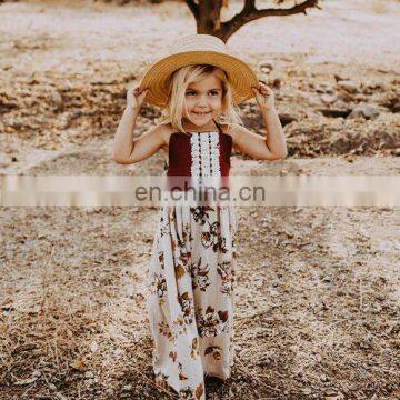 Girl Summer Boho Backless Maxi Dresses Kids 2019 Trends Matching Mom And Daughter