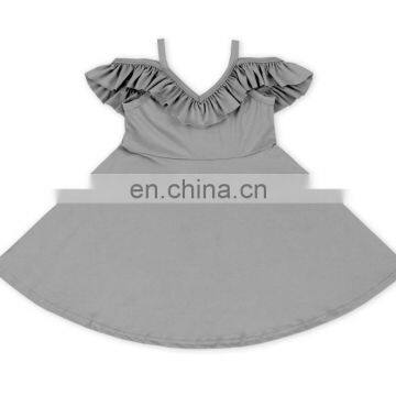 Latest products chest fold sleeveless fashion baby girls dress