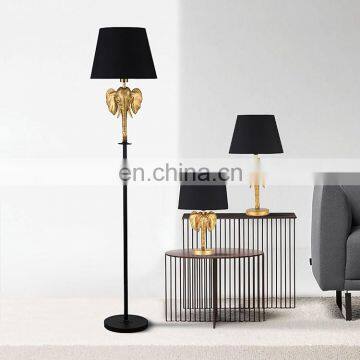 Luxury Gold Hotel Bedside Lamp Bulk Cheap Unique Elephant Table Lamp Reading Lamp photo-6