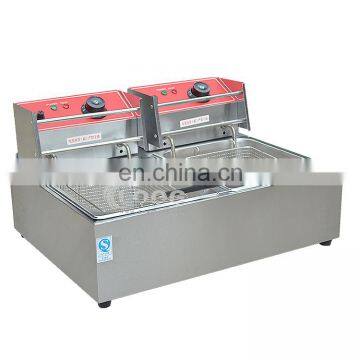 10 Liter Electric Countertop Deep Fryer Dual Tank 5 With Temperature Limiter Commercial Restaurant photo-3