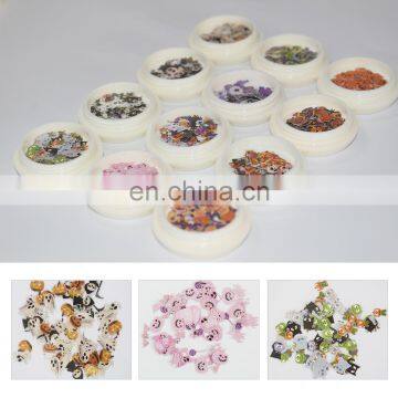 2020 Popular 3D Adhesive Halloween Nail Art Decoration Nail Decals Nail Sticker