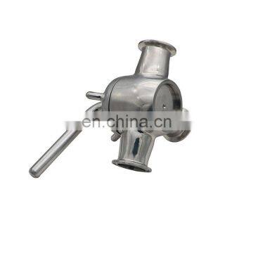 1.5 Inch Stainless Steel 3 Way Sanitary Plug Valve With Tri Clamp Ends photo-4
