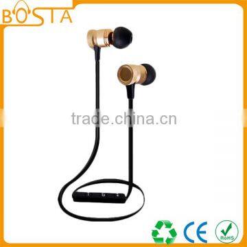 Sports devices factory price V4.1 wireless bluetooth stereo earpiece for smart mobiles