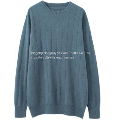 New Winter Fashion Wool Cashmere Crew-Neck Pullover Sweater Best Men's Cashmere Sweaters photo-2