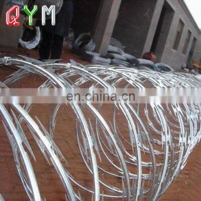 QYM Galvanized Military Concertina Razor Wire Barbed Tape photo-5